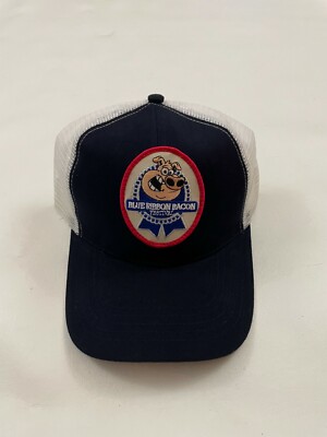Blue Ribbon Bacon Festival Blue Snapback Cap Hat One Size