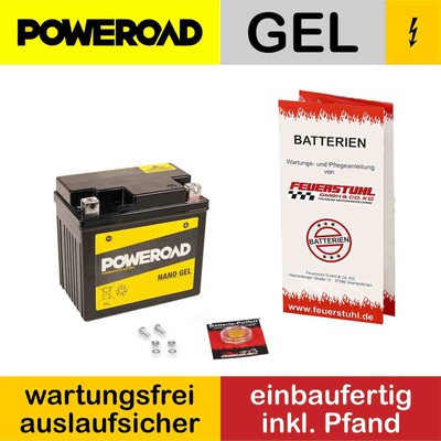 HM-Moto CRE 50 Baja, 2007-2017, Gel Batterie, wartungsfrei (inkl. 7,50  Pfand)