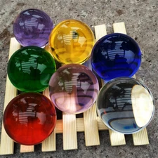 80mm Big Crystal Meditation Divination Sphere Crystal Ball Furniture Decoration