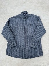 Panhandle Button Shirt Men's Size Medium Grey Long Sleeve