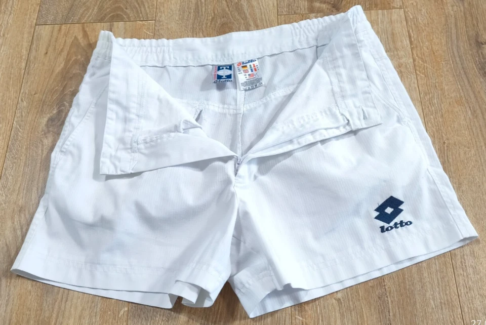 Pantalones Cortos Italianos Tenis Lotto Becker Años 90 De Colección Talla M Foto 4 de 4