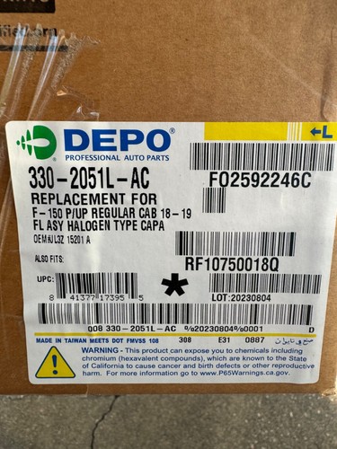 2018-2020 Ford F-150 Halogen Fog Light (Left/Driver) New - Picture 5 of 6