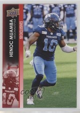 2022 Upper Deck CFL Exclusives 85/100 Henoc Muamba #181 0b5