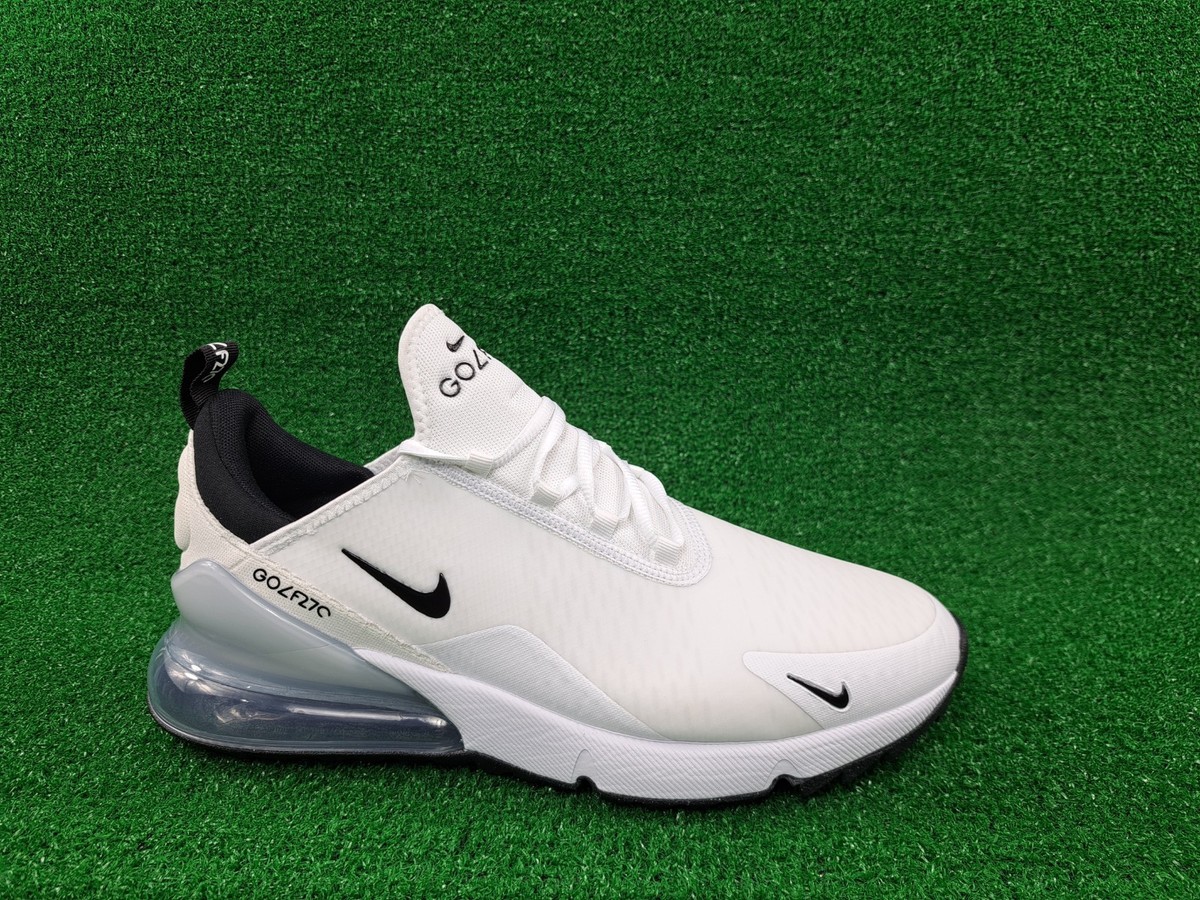 Nike Air Max 270 G Golf Shoes White Black CK6483 102 Men's Size