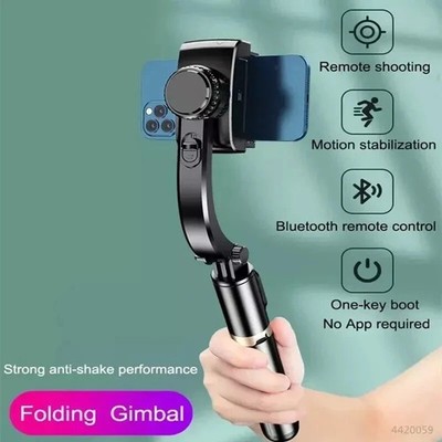 Gimbal Stabilisator Selfie Stick Faltbar Kabellos Stativ mit Bluetooth Auslöser