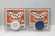 Lot of 2 Duncan NOS Wooden Yoyos Blue  White