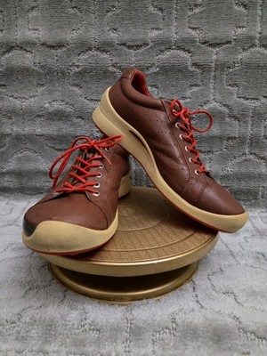 ECCO Mens Size: 42 / 8 U.S. Natural Motion Biom Yak Leather Golf Shoes Redwood