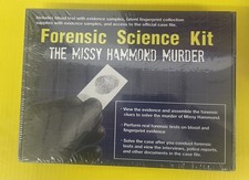 New Sealed "CRIME SCENE" forensics investigation kit: The Missy Hammond Murder