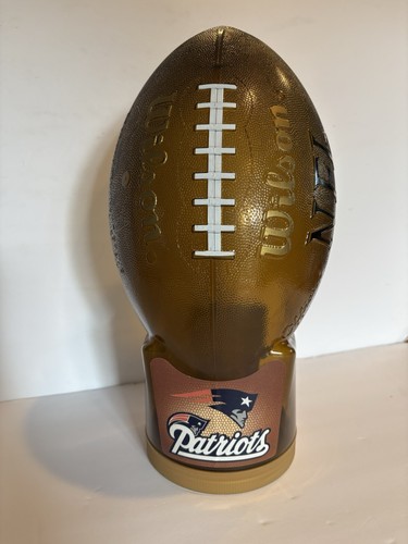Vintage NE Patriots Wilson Football Bank oder Snackglas. Offizielle NFL 2000. - Bild 8 von 10