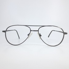 Gunmetal Aviator Eyeglasses VR522 Double Bridge Metal Frames 52-15-140
