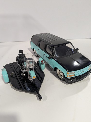 Rare! 1:24 Brookfield Collectors Guild 1994 Chevrolet Suburban Harley Davidson - Picture 8 of 13