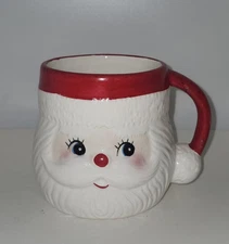 Amscan Inc Vintage Santa Claus Mug Christmas Holiday Coffee Cup Taiwan Made