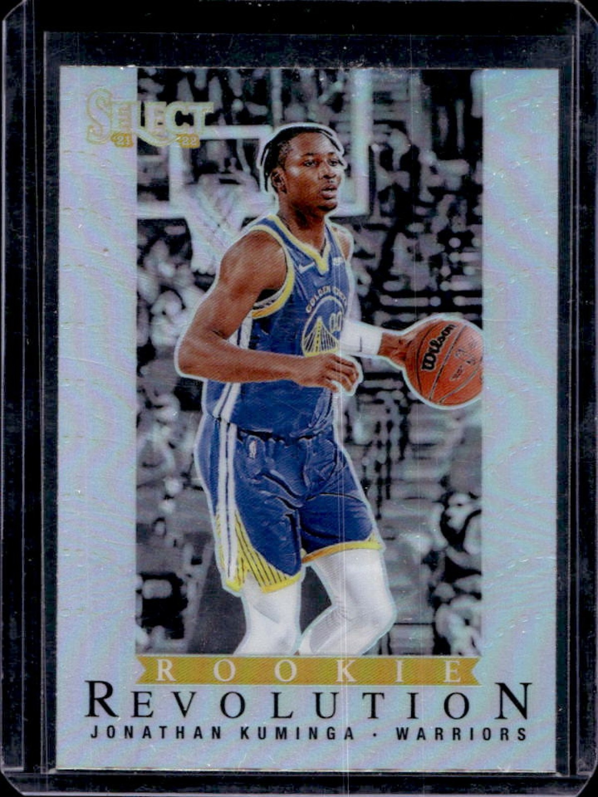 2021-22 Select Jonathan Kuminga Rookie Revolution Silver Prizms RC #10 Warriors