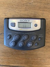 Sony Walkman SRF-M37V Portable AM/FM Weather TV Band Radio W/ Belt Clip WORKING