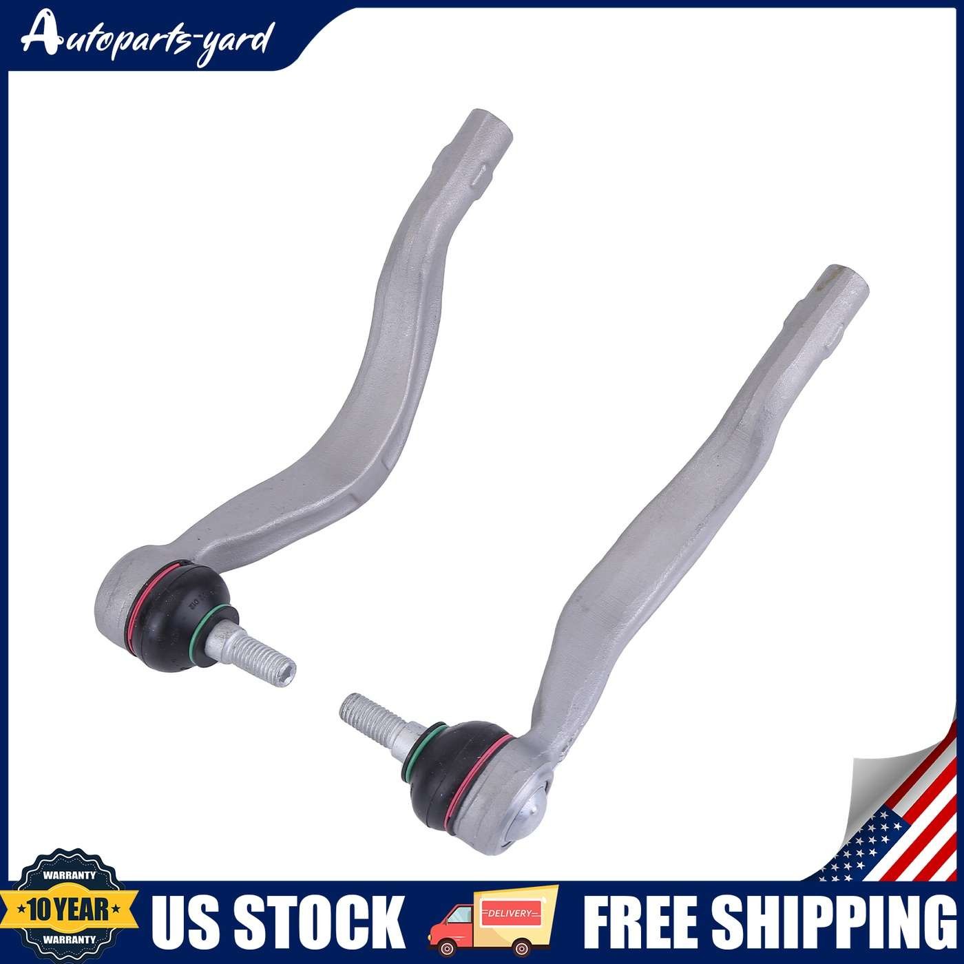 Front Inner/Outer Tie Rod End Kit For Maserati Ghibli Quattroporte 2014-2016