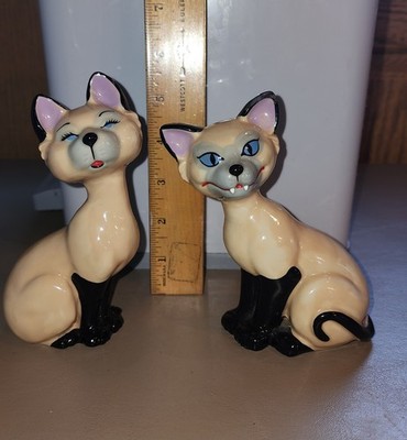 Vintage Disney Wade Porcelain Ceramic Lady & The Tramp Si & Am Figurines