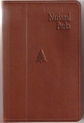 National Parks Color Maps and Visit Record (Leather Bound)