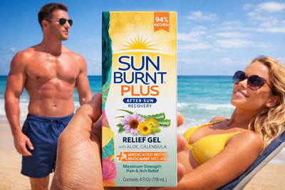 Sun Burnt Plus 4 Oz Relief Gel  Aloe & Calendula Exp 6/27  AFTER SUN RECOVERY
