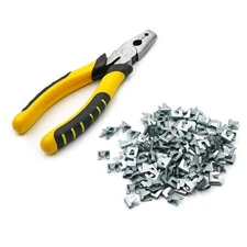 Wire Cage Buckle Clips Pliers Wire Cage Clips and Pliers Chicken Bird Rabbit