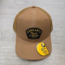 NWT Carhartt Hard Work Trucker Hat - Navy or Carhartt Brown