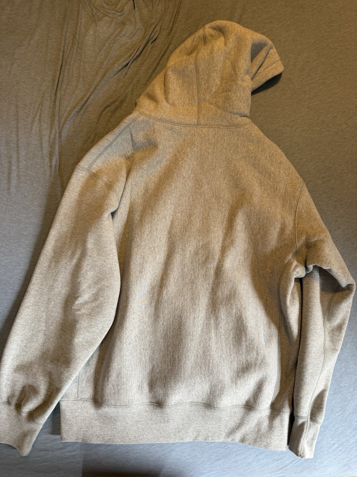 Supreme Cross Box Logo Hooded Sweatshirt Heather Grey Large FW20 thumbnail 6