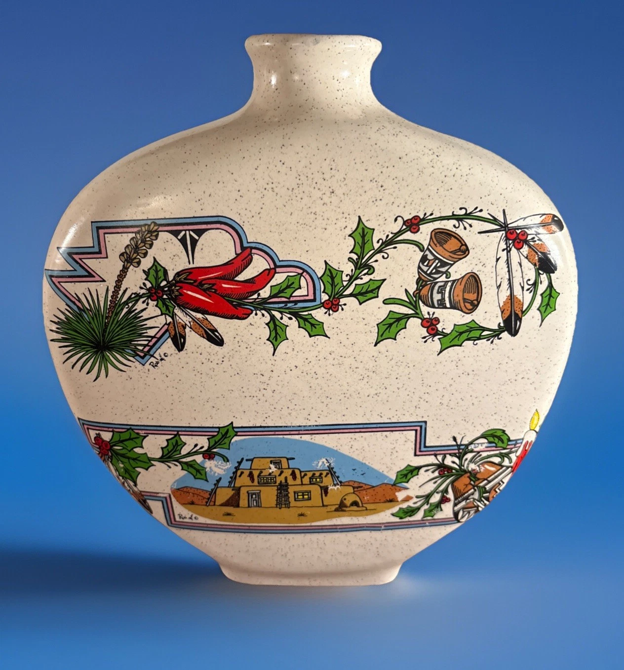 Lakeland Molds Decorative Southwestern Native American Festive Holiday Vase
