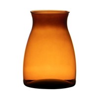 Inna-Glas Glas Blumen Vase Maisie, Orange-Braun-Klar, 20 Cm, Ø 14 Cm