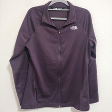The North Face Womens L Jacket Full Zip Long Sleeve Purple FlashDry Athletic