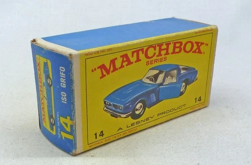 Lesney Matchbox Toys MB14d ISO Grifo ORIGINAL Empty E4 Type Box
