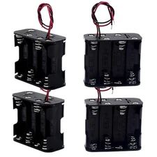 (Pack of 8 AA Battery Holder Case Box, 12V Volt Total 8 AA Battery 4*2 XAA 4