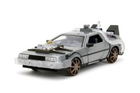 Jada Back To The Future 3 Delorean DMC-12 Time Machine 1:24 Die Cast New Box
