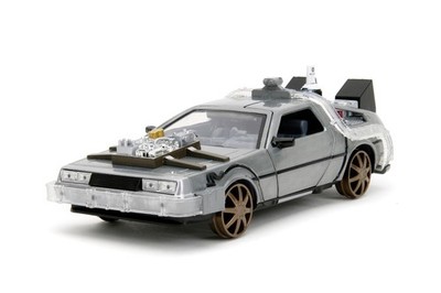 JADA BACK TO THE FUTURE 3 DELOREAN DMC-12 TIME MACHINE 1:24 DIE CAST NEW BOX