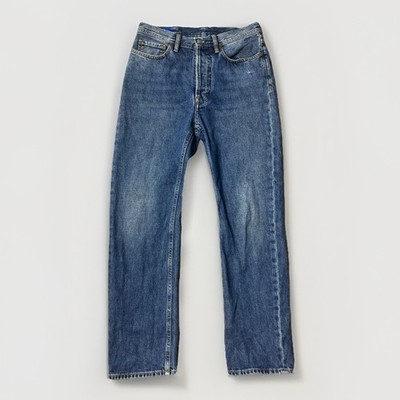 Acne Studios Made in Italy Bla Konst Washed Faded River Mid Blue Denim Jeans 29