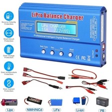 80W Fast Digital Balance Charger For iMAX B6 AC LCD RC LiPo LiFe NiCD Battery