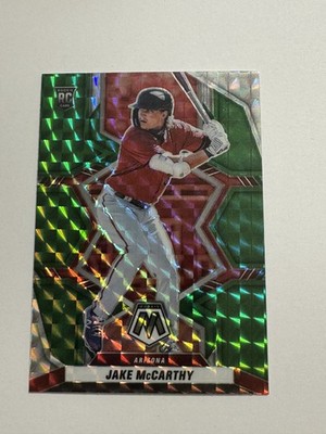 2022 Panini Mosaic #203 Jake McCarthy Green Mosaic