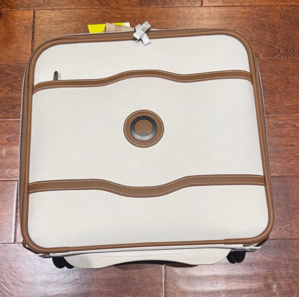 NEW DELSEY Paris Chatelet 2.0 Underseat Luggage 16" Angora Cream Carry On Bag - Image 2 of 4