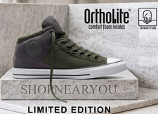 CONVERSE Men's Chuck Taylor All Star High Street Suede  Canvas Mid-Top Shoes