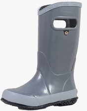 New Bogs Kids Water Proof Rain Boots Size 7 Toddler Gray