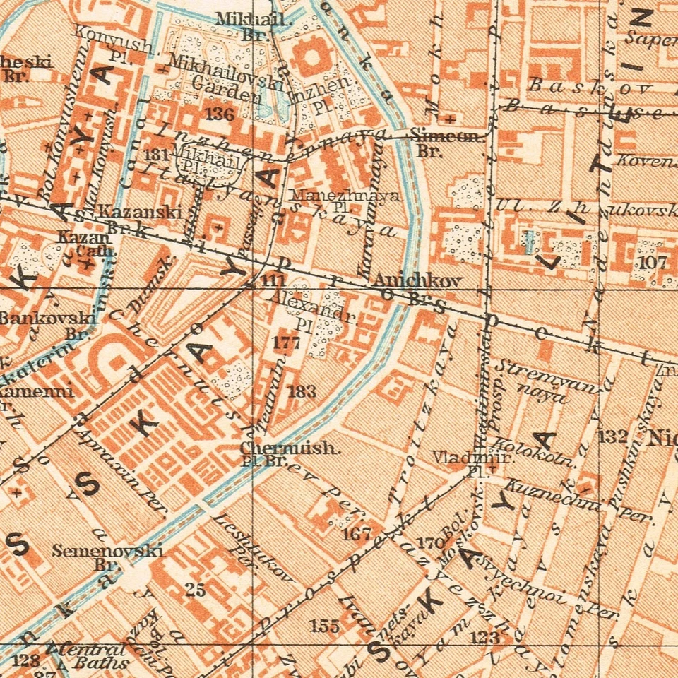 SAINT PETERSBURG Original MAP RUSSIA 1 914 Санкт-Петербург Россия - Image 3 of 4