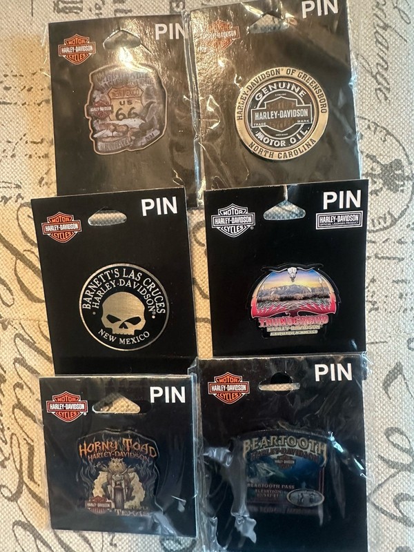 Harley Davidson (Lot Of 8) Vest Jacket Pins
