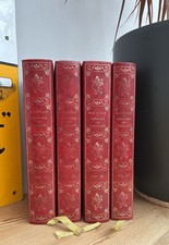 Macaulay History of England 4 Vol Set Heron 1967 Red Gilt Decor Books