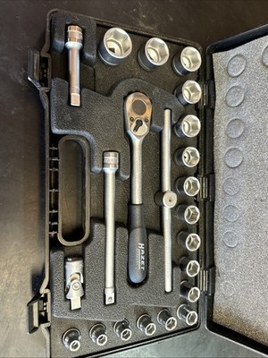 Hazet 880-2 Socket Set with Ratchet - 3/8'' Drive, 22 Pieces