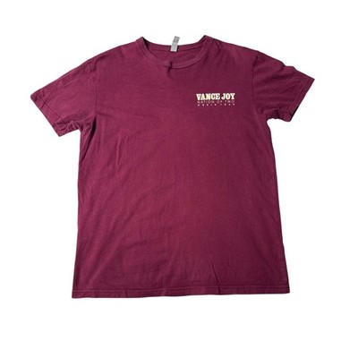Vance Joy 2018 Nation of Two World Tour T-shirt Maroon Next Level Size Small