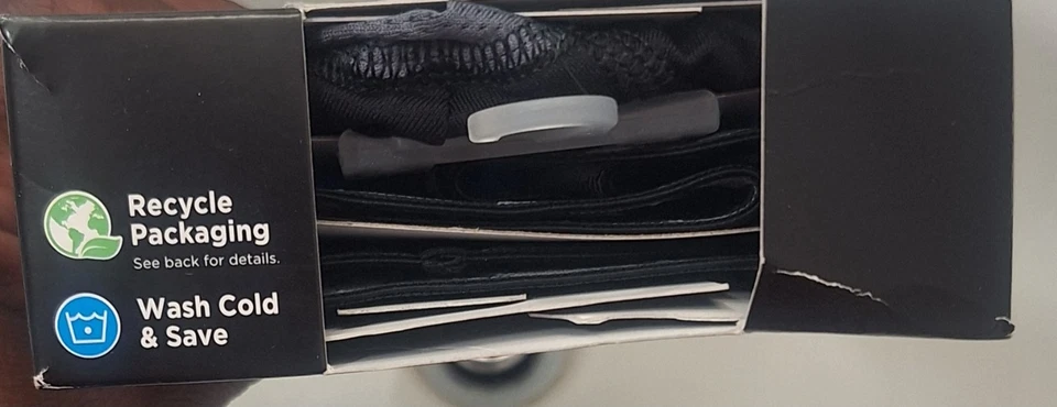 Bolsa de soporte total elástica sin etiquetas HANES X-temp fresca 3 pares para hombres talla M 32-34" Foto 3 de 4