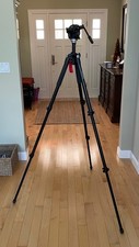 Manfrotto 055XB Tripod w/ 701HDV Swivel Head  Gitzo Bag/Case