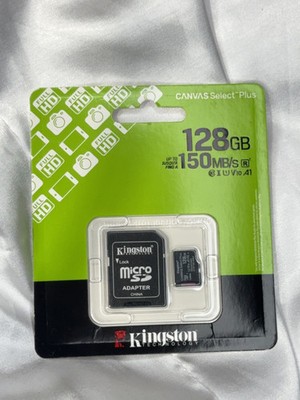 Kingston 128GB Canvas Select plus Microsdxc Card A1 Class 10 UHS-I DCS2/128GB