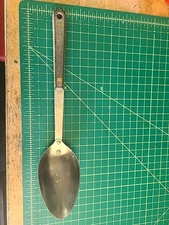 Flint Arrowhead 11.5” Stainless Steel Solid Spoon With Composite Handle USA