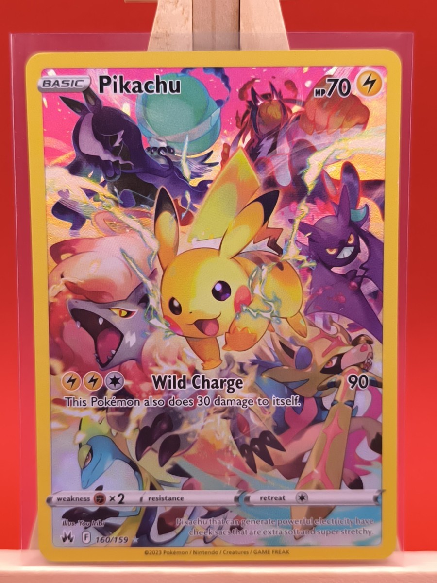 Pikachu 160/159 Crown Zenith Full Art Secret Rare Pokemon Pikachu 160/159 Crown Zenith Full Art Secret Rare Pokemon