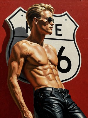 Devon (1993) ''Desert Highway'' Fine Art Limited Edition Giclée Print