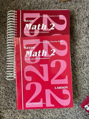 Saxon Math 2 Homeschool Student Meeting Book And Teachers Edition